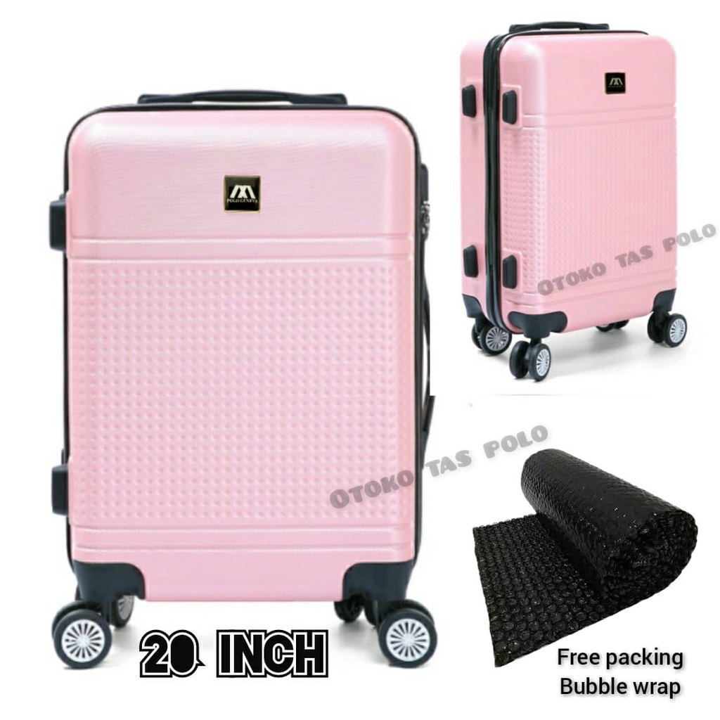 promo koper 20inch polo geneva tidak mudah pecah ukuran cabin pesawat
