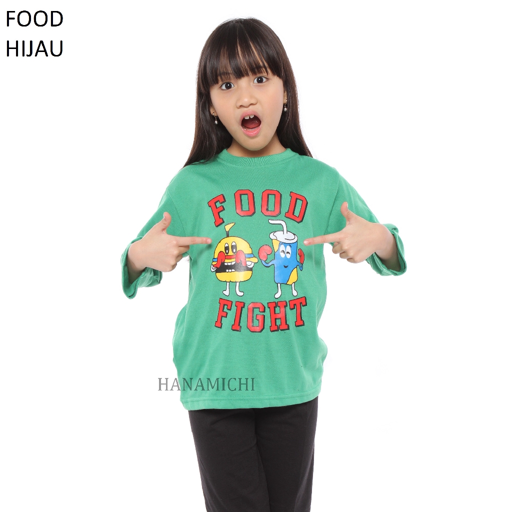 Hanamichi FOOD Kaos Anak Sablon Lengan Panjang