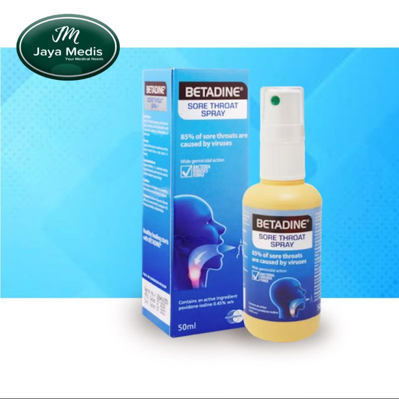 Betadine Sore Throat Spray- Semprot Tenggorokan Untuk Dewasa 50ml