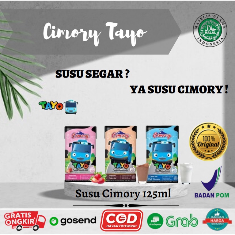 

CIMORY SUSU ANAK TAYO 125 ML SUSU UHT RASA COKELAT STRAWBERY SUSU SIAP MINUM MURAH Enak