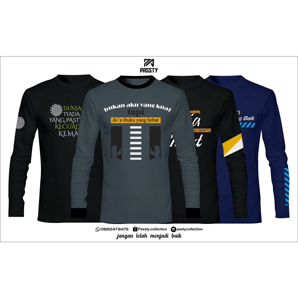 KAOS DAKWAH PASSTY COLLECTION/KAOS ISLAMI/KAOS HIJRAH/KAOS MOTIVASI/KAOS RELIGI/PAKAIAN PRIA