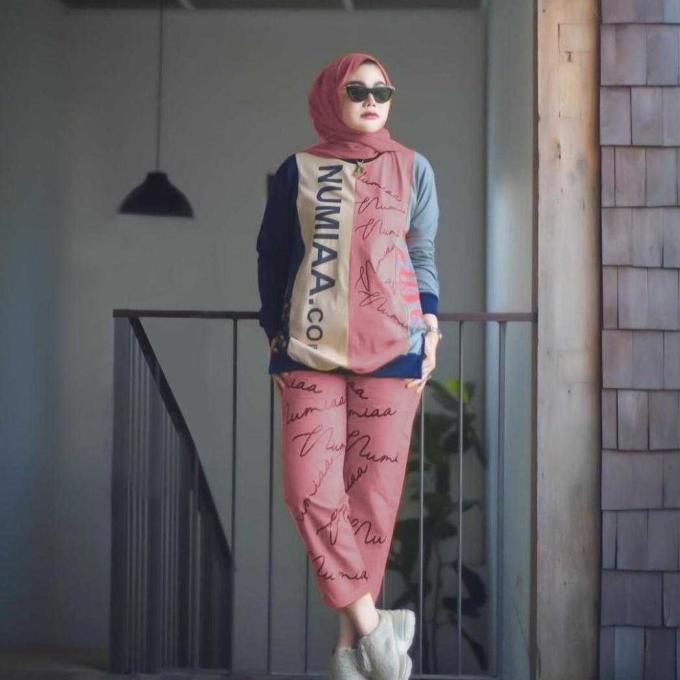 Promo Setelan Baju Olahraga Setelan Training Wanita Set Numia