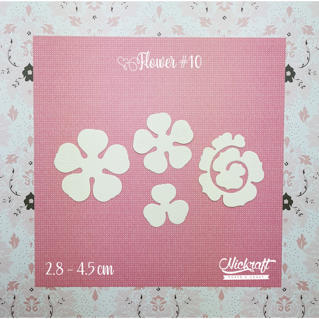 

FLOWER #10 - Bahan Scrapbook Bunga Kertas