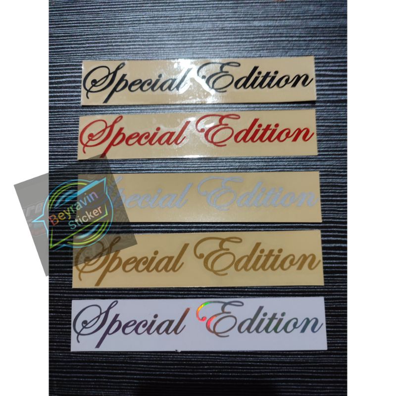 Sticker special edition cutting