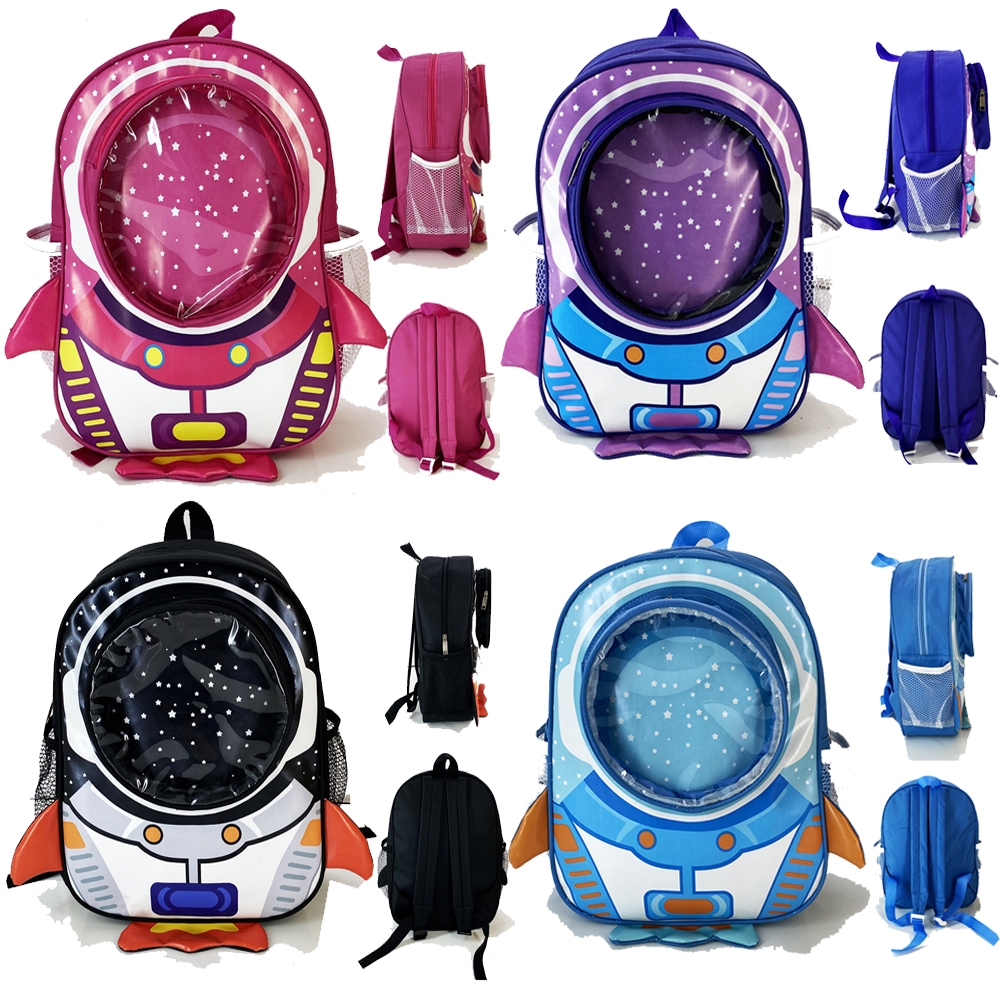 PREMIUM !! Tas Astronot Dinosaurus Dino Karakter Anak Tas Sekolah Anak Tas Ransel Tas Punggung Anti Air