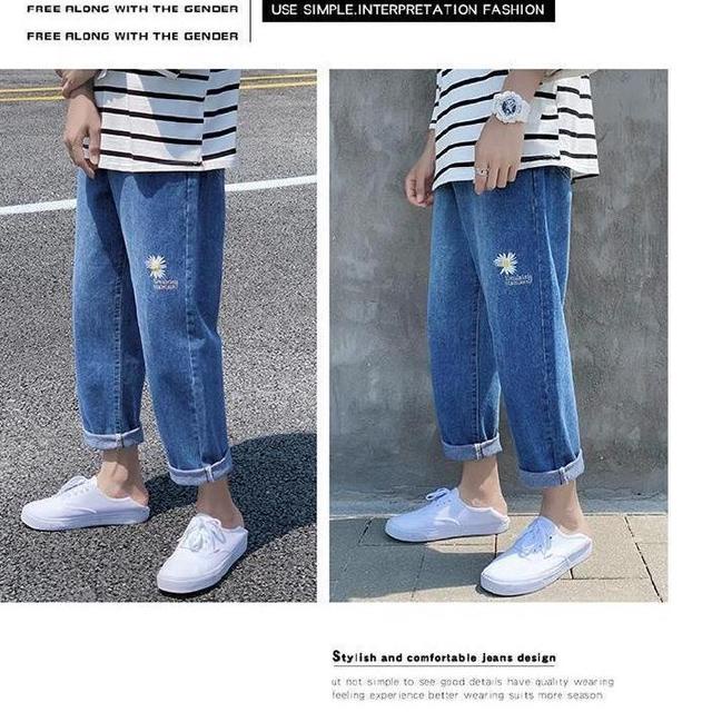 Koleksi Terbaru.. Celana Jeans Musim Panas Pria Elastis Longgar Musim Semi dan Musim Gugur Bagian Ti