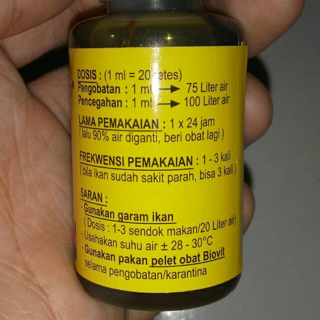 Lukastop / Obat Borok, Luka Pada Ikan (30ml)