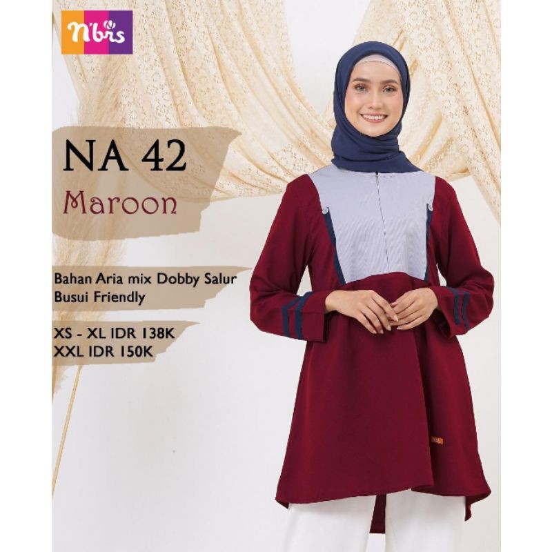 ATASAN NIBRAS NA 042 42 / BLOUSE / TUNIK / FASHION MUSLIM