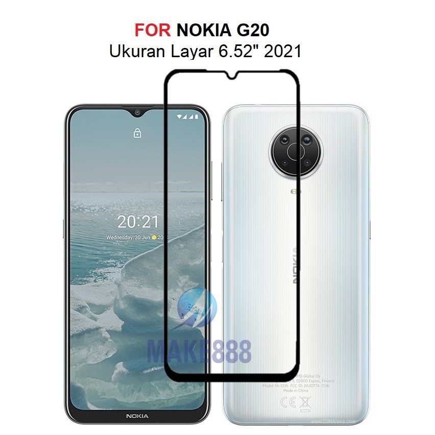 Tempered Glass Nokia G20 Full Cover Anti Gores Full Layar Nokia G20