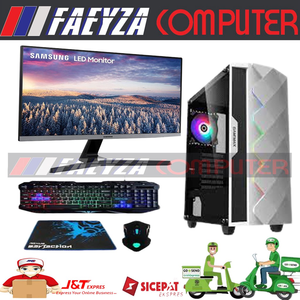 PC GAMING INTEL CORE I5 9400F ft GTX 1050ti 4GB Ram 8gb LED curve 24 samsung GAMING DESIGN N RENDER