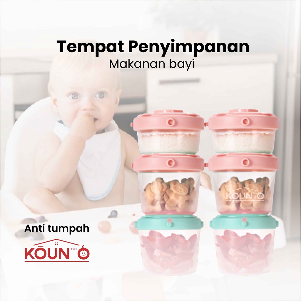 Baby Food Container Mpasi Wadah Tempat Penyimpanan Makanan Kaldu Mpasi Perlengkapan Mpasi BPA Free Food Grade