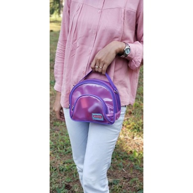 Tas slempang mika transparan wanita sling bag