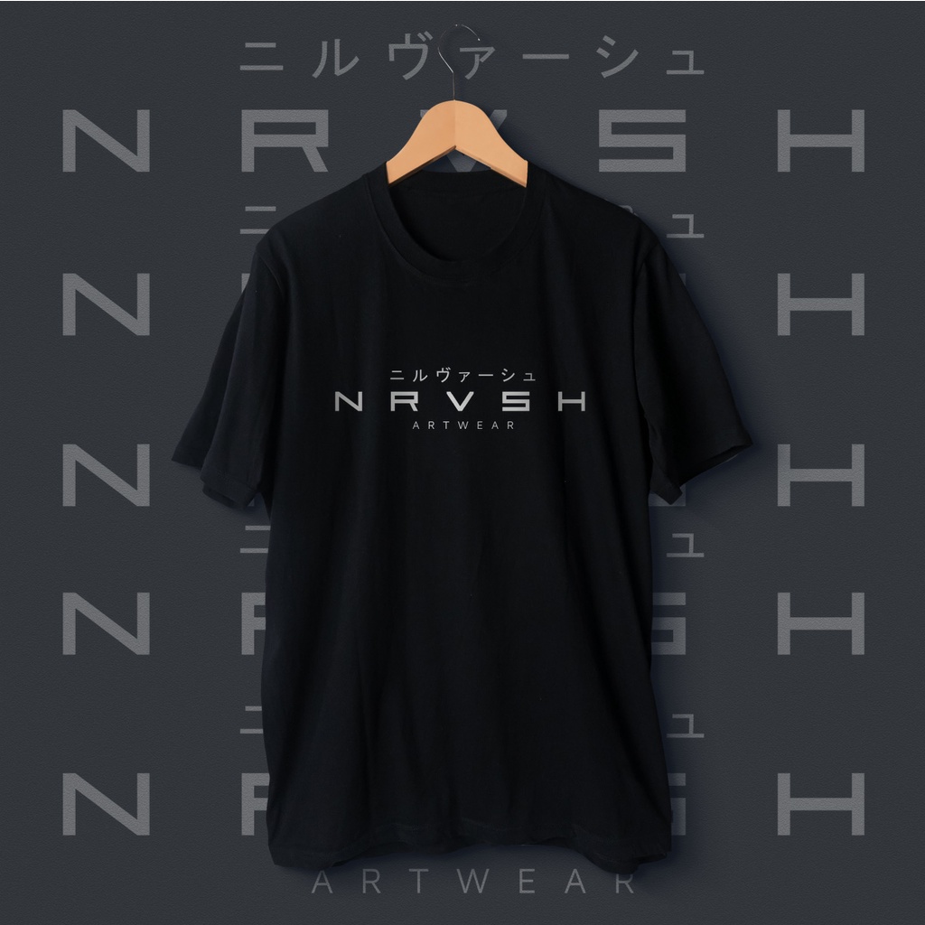 Nirvash Kaos Baju Distro Pria Black Combad 24 S Fit Size M L XL Motif Nirvash Artwear Premium