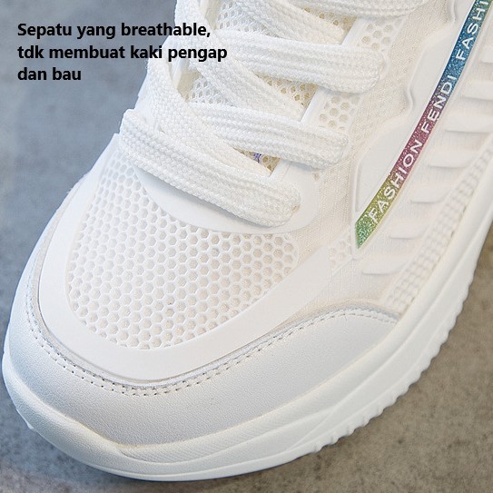 Sepatu Putih Wanita Import Perempuan Sepatu Cewek Sneakers Terbaru Olahraga Jalan Modis SP-126