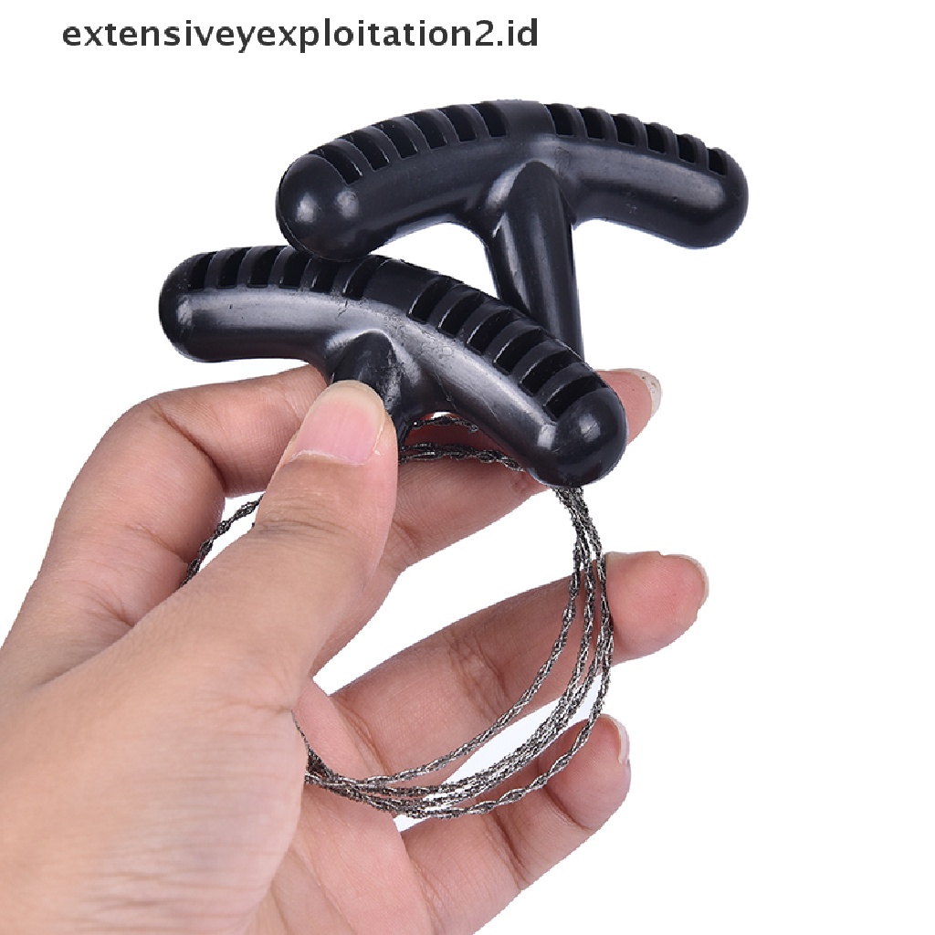 (Hotter) Gergaji Kawat Stainless Steel Camping Hiking Alat Survival Saku Darurat