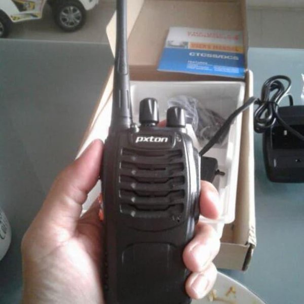 Walkie Talkie HT PXTON 888S 2800 Mah UHF Handy Talky + Headset Lengkap