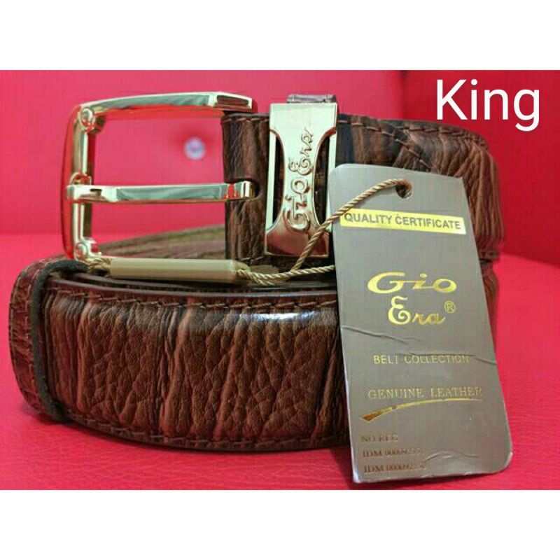 Gesper Pria Gio 2000 Kulit Asli / Ikat Pinggang Kulit Gio 4 Warna Tali Pinggang Pria Kulit Asli GIO 