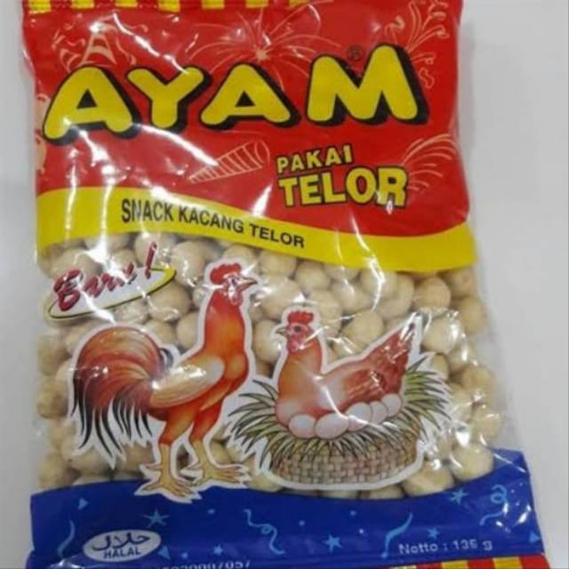 

Kacang Ayam Pakai Telor Snack Kacang Telor 135 Gram Camilan Khas Makassar