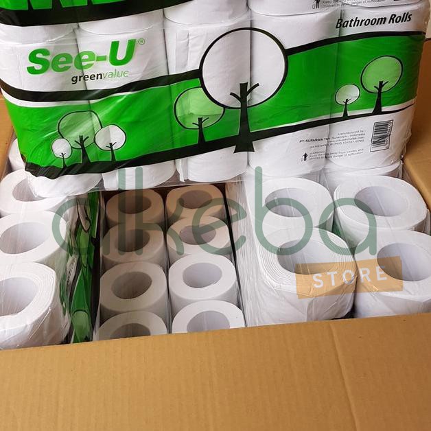 Tissue Toilet See-U 250's bathroom roll isi 10 roll eco green tisu see u