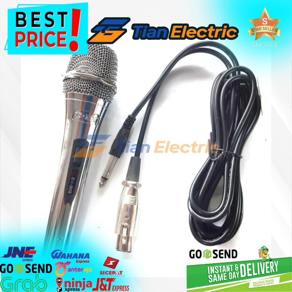 SONY SN-909 Microphone Kabel Body Besi