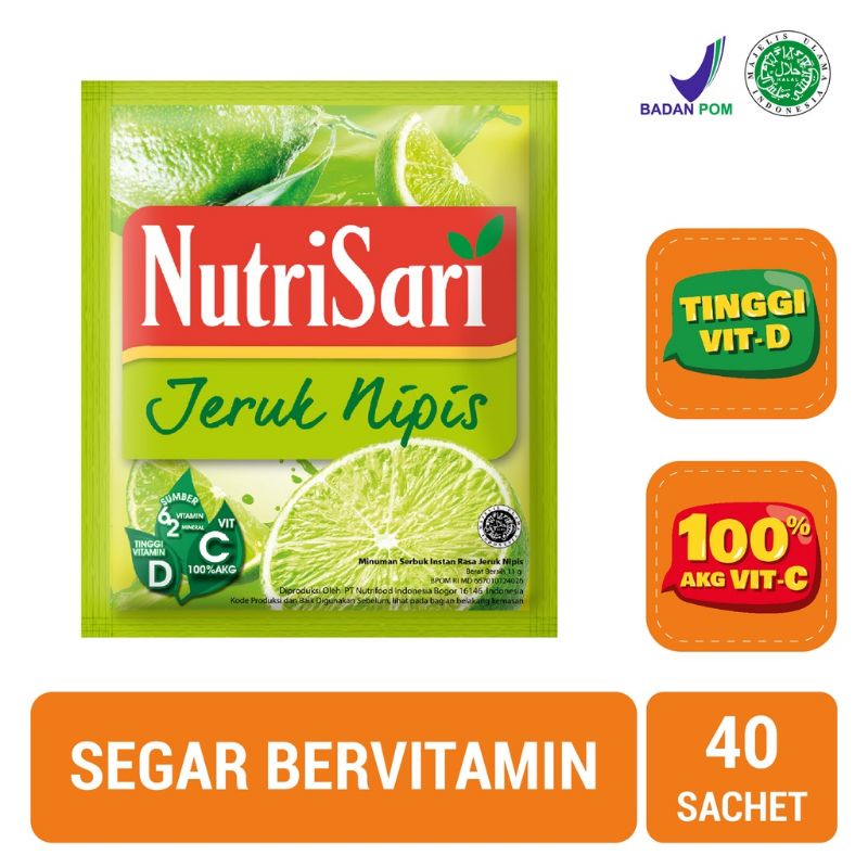 

Nutrisari Jeruk Nipis 40 Sachet