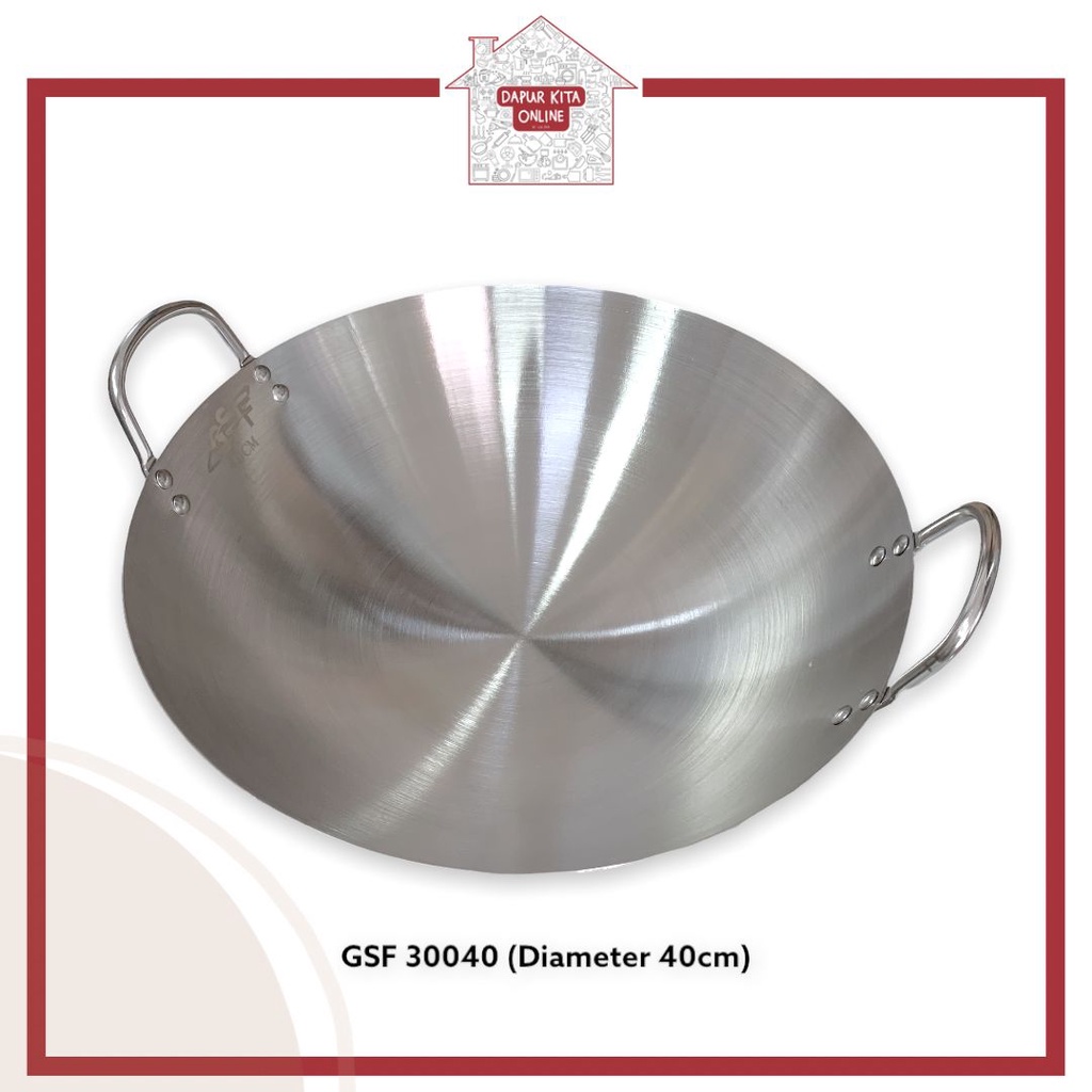 Wajan Penggorengan Stainless Gold Wajan Anti lengket Warna Emas / Wajan Stainless Anti Lengket /