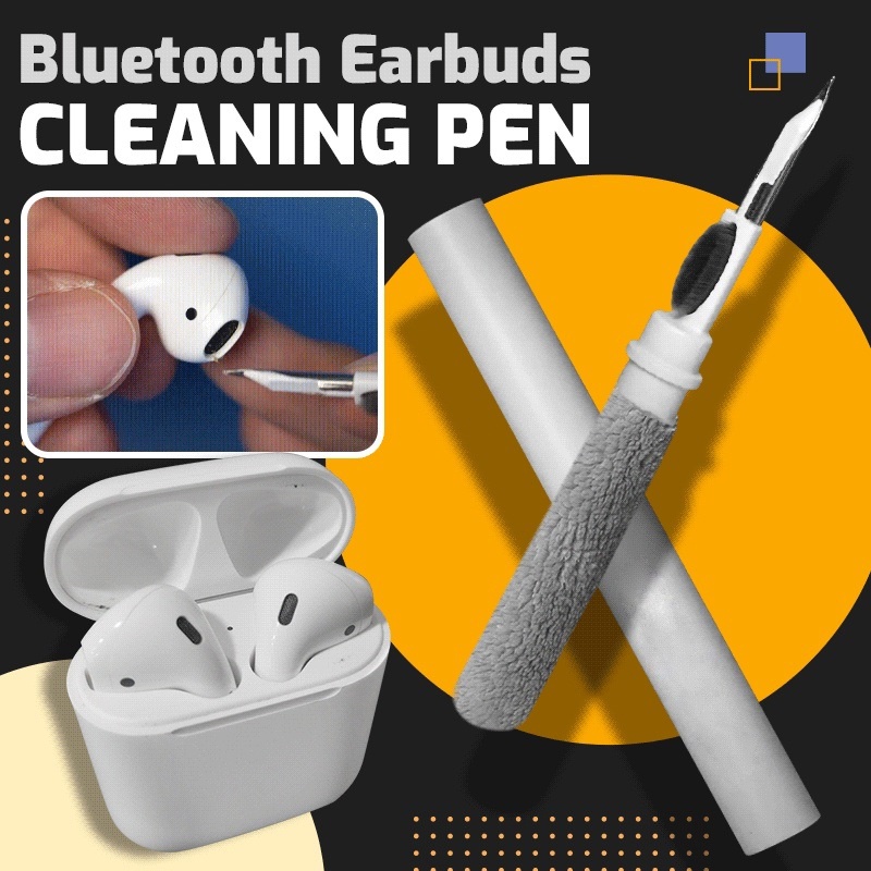 Set Alat Pembersih Earphone Bluetooth + Pen + Brush Untuk Huawei / Samsung MI Pro 1 / 2