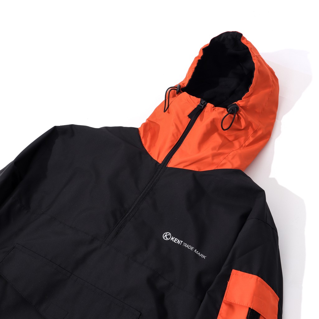 Kent Jaket Pria Outdoor Parka Cougle Original Hitam Orange