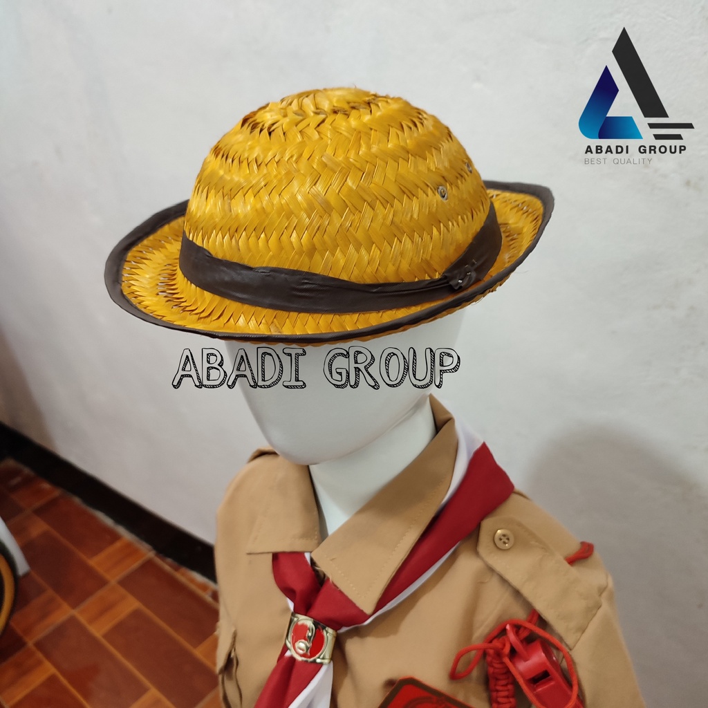 TOPI BAMBU PRAMUKA / TOPI PEDORA CEWE COWO