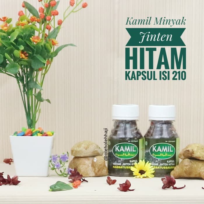 Kamil Habbatussauda Oil Minyak Jinten Hitam Obat Herbal Kapsul Isi 210 NBJ