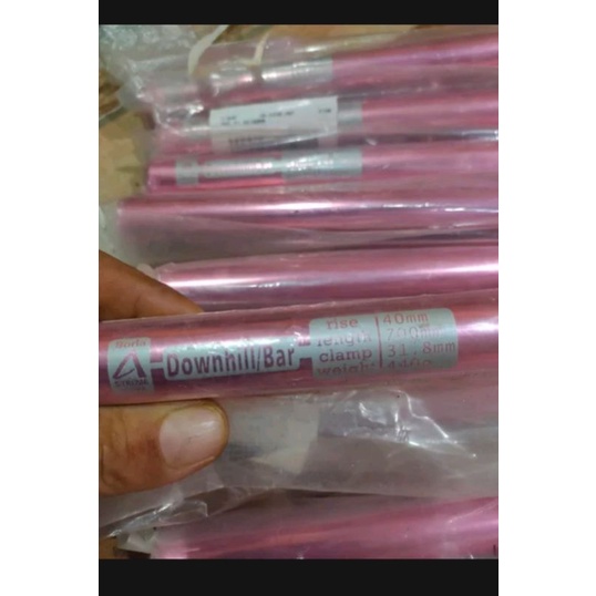 HANDLEBAR AMOEBA BORLA PINK ANODIZE 31.8mm 700mm