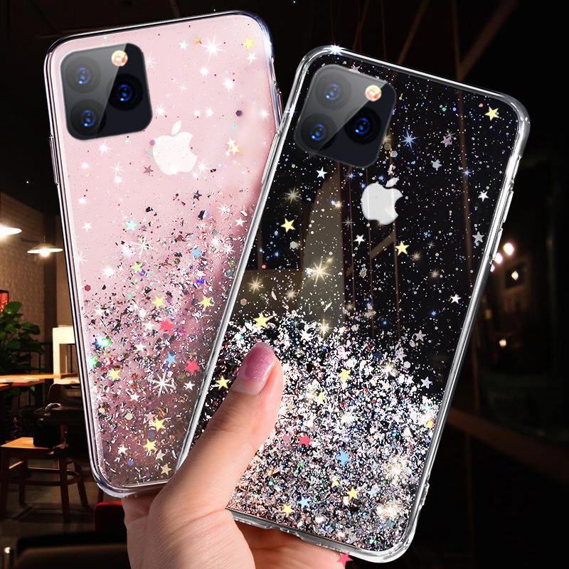 Casing Soft Case Quicksand Glitter Untuk IPhone 11 / 12 / 13 Pro Max / X / Xs / Xr / 7 / 8plus