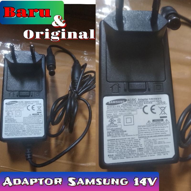 ADAPTOR MONITOR SAMSUNG LED/LCD 14 VOLT  ADAPTOR ORIGINAL SAMSUNG
