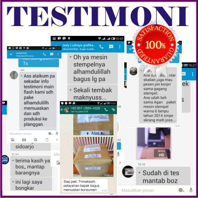 MESIN STEMPEL WARNA 6 LAMPU