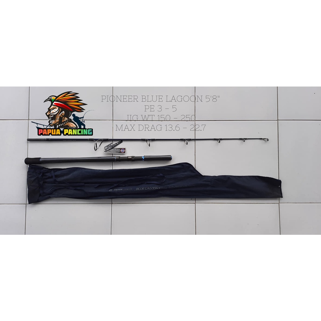 PIONEER BLUE LAGOON SPINNING SP5'8" PE2-4 + PACKING PVC
