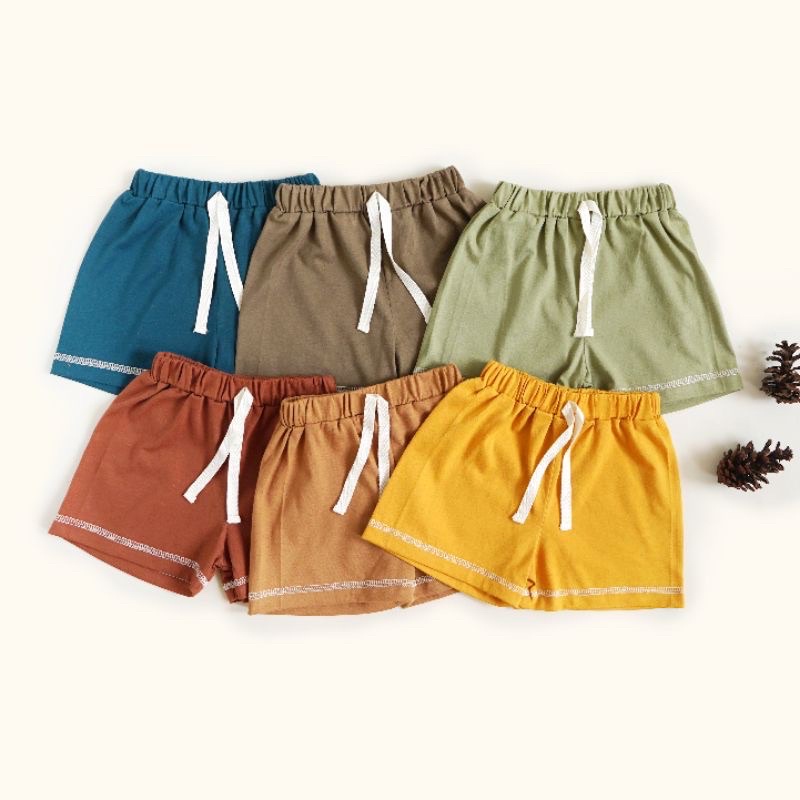 Celana Pendek Harian Anak Laki Laki Perempuan Katun Short Pants Anak Celana Boxer Anak Cowok Cewek 1 2 3 4 5 Tahun Celana Boho Anak