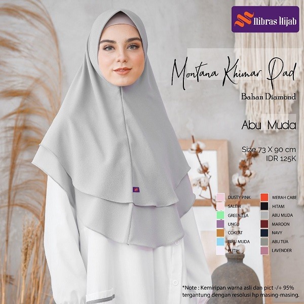 NIBRAS HIJAB MONTANA KHIMAR PAD FASHION MUSLIMAH TERBARU