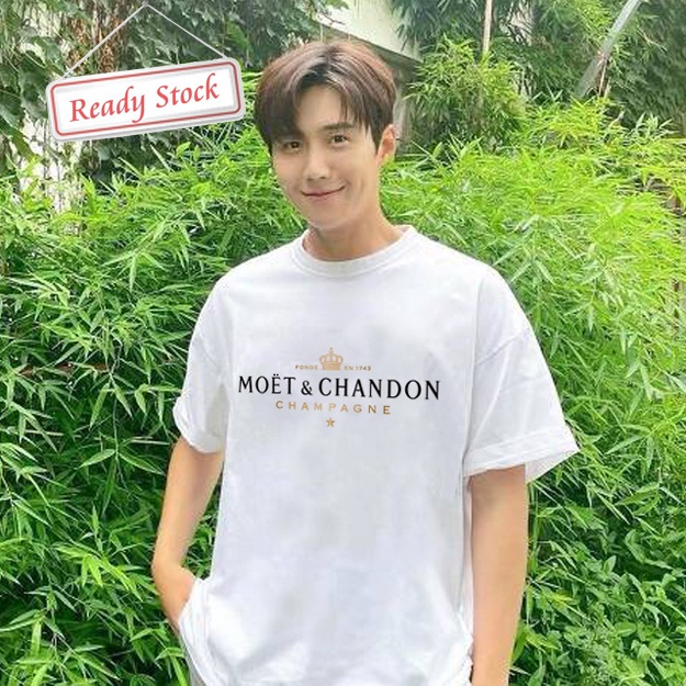 Kaos Moet & Chandon Tshirt Casual Unisex T-SHIRT Bahan Katun New Cotton Tees