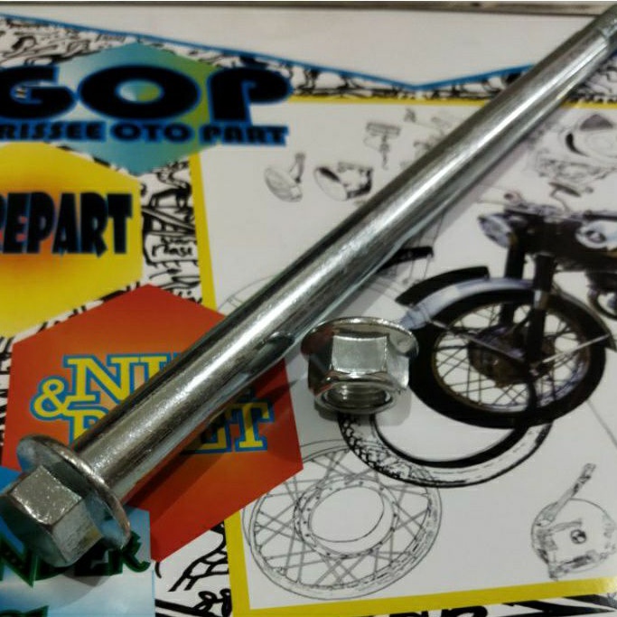 AS Roda belakang MP CB GL as 15mm