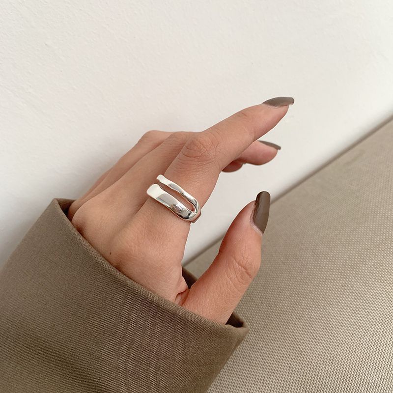 Open Wave Ring Accessories Trendy Simple Personality Fashion