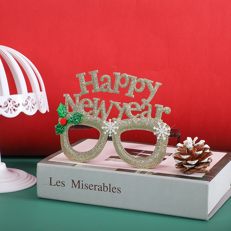 NEW Kacamata natal anak / Christmas Glasses Gliter