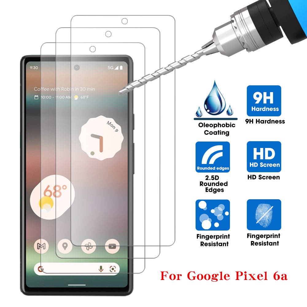 Pelindung Layar Tempered Glass 3D 2 In 1 Untuk Pixel 6 4A 5G