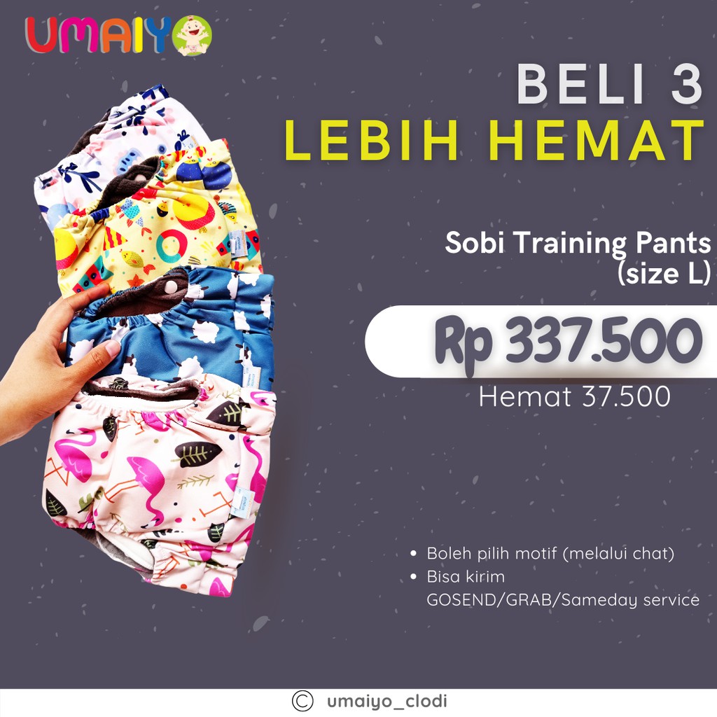 Sobi Pants bamboo - Clodi pants slim untuk dia yang aktif