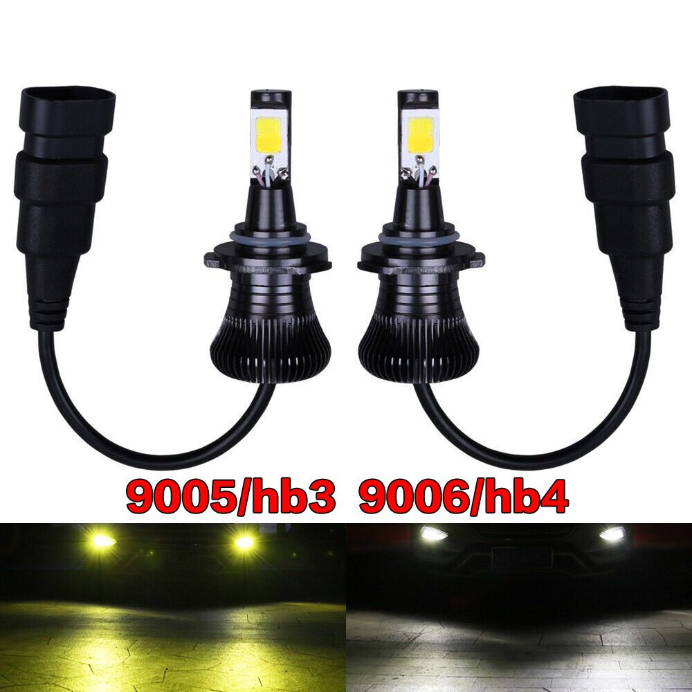 2pcs Lampu Led Cob 9005 Hb3 9006 Hb4 Untuk Fog Lamp Mobil