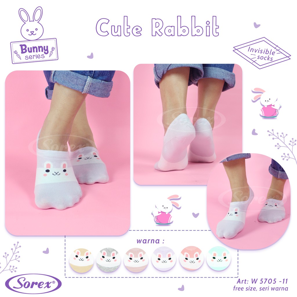 Princess shop kaos kaki wanita dewasa sorex W5705 invisible sock