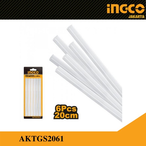 GlueGun Stick 6 pcs (20cm) Refill Isi Lem Tembak INGCO AKTGS2061