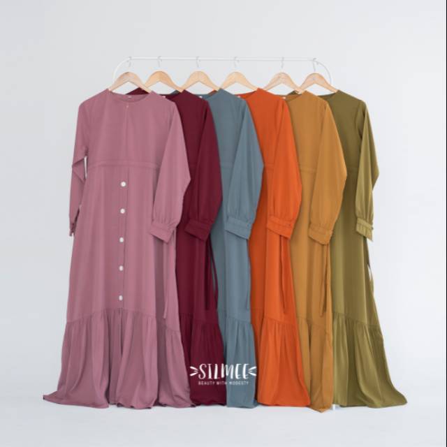 [SILMEE] Faiha Dress by Silmee Indonesia / Gamis Simpel Premium