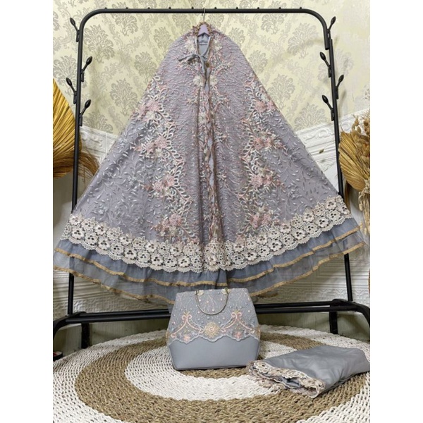 MUKENA BRUKAT DEWASA RENDA PREMIUM MEWAH