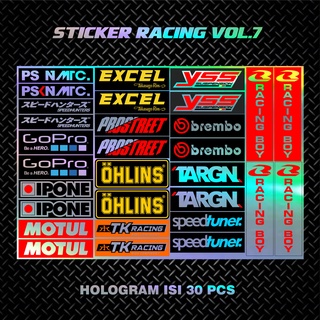 Jual STICKER RACING HOLOGRAM / STIKER PACK / STIKER HOLOGRAM / STICKER ...