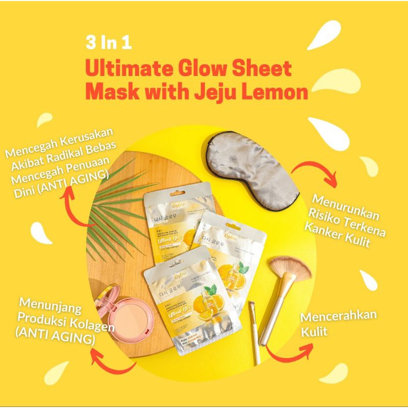 REGLOW GLOW SHEET MASK WITH JEJU LEMON